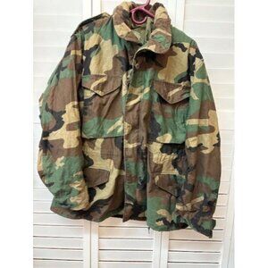 Vintage US Army Cold Weather Field Coat Medium Short Camouflage